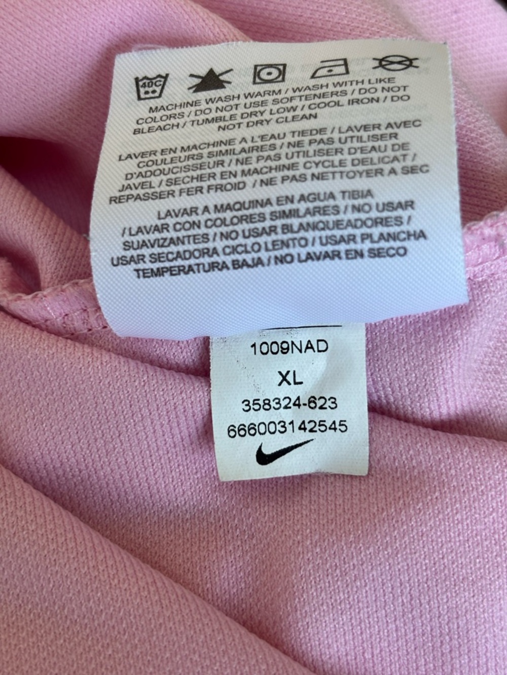 Nike Golf Men’s XL Pink Dri-FIT Polo Short Sleeve Shirt - Picture 8 of 8